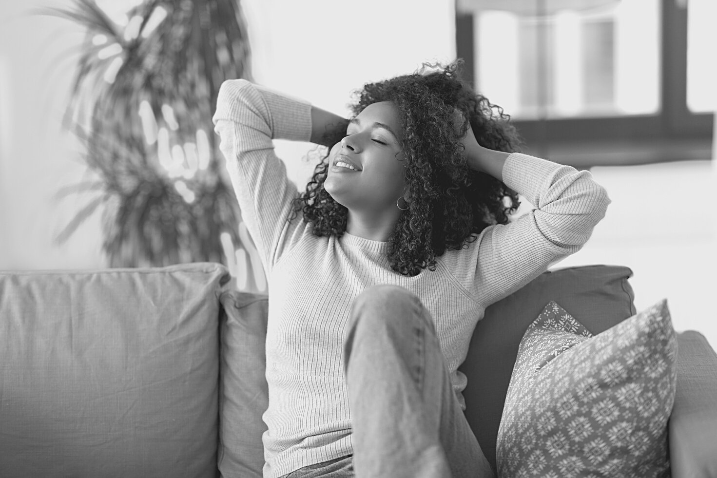 Woman Relaxing on the Couch 